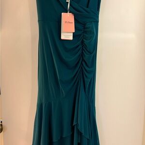 JJs House Asymmetrical Teal Dress